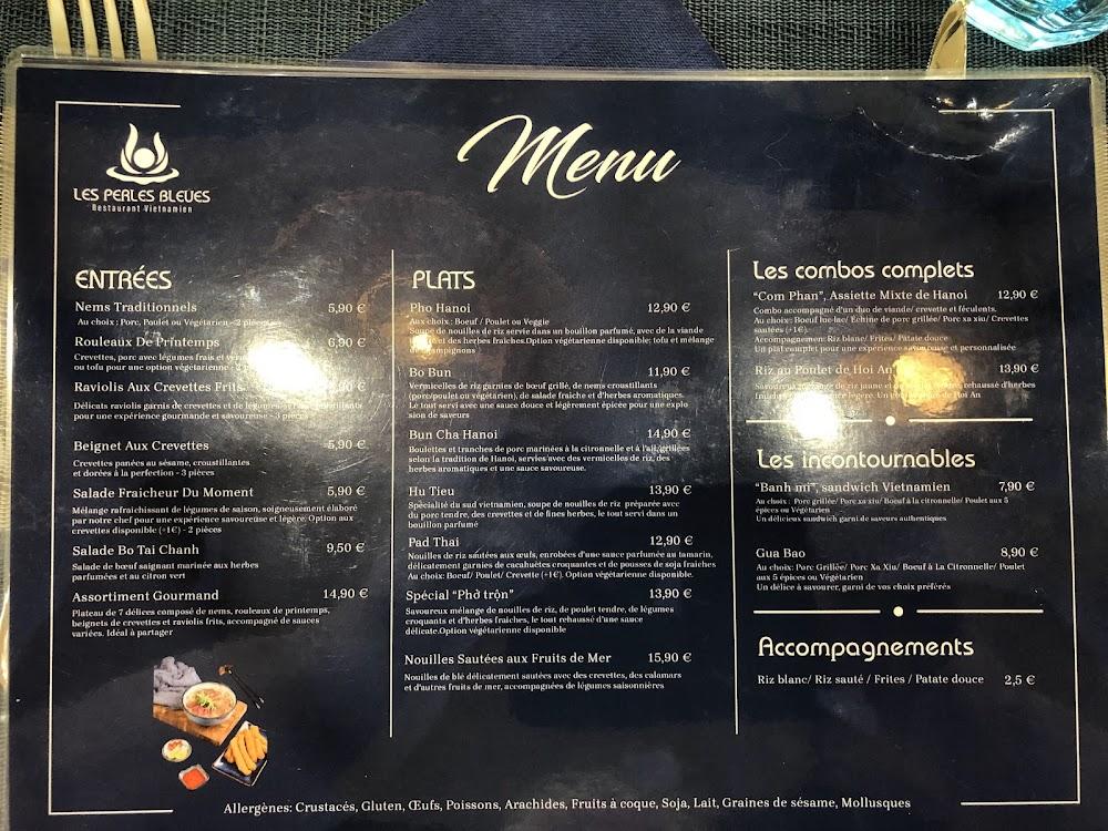 Les Perles Bleues - Menu Image 3